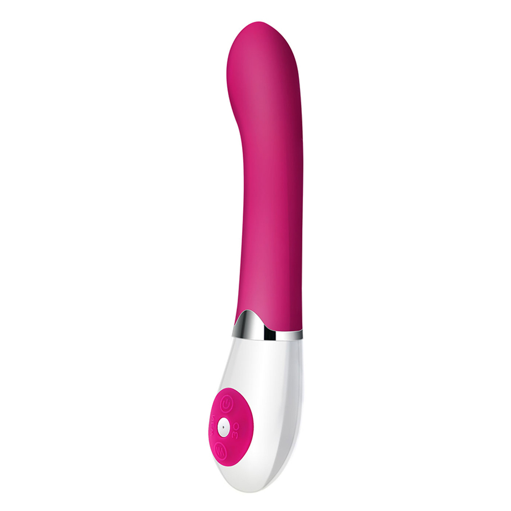 Темно-розовый вибратор 19,5см для стимуляции точки G Pretty Love Daniel G-spot Vibrator Dark Pink BI-014222