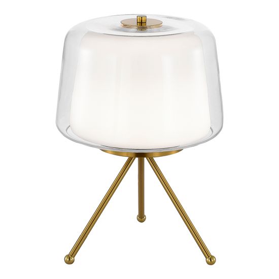 SL6127.304.01 Прикроватная лампа ST-Luce Латунь/Белый, Прозрачный LED 1*16W 3000K PANDORA