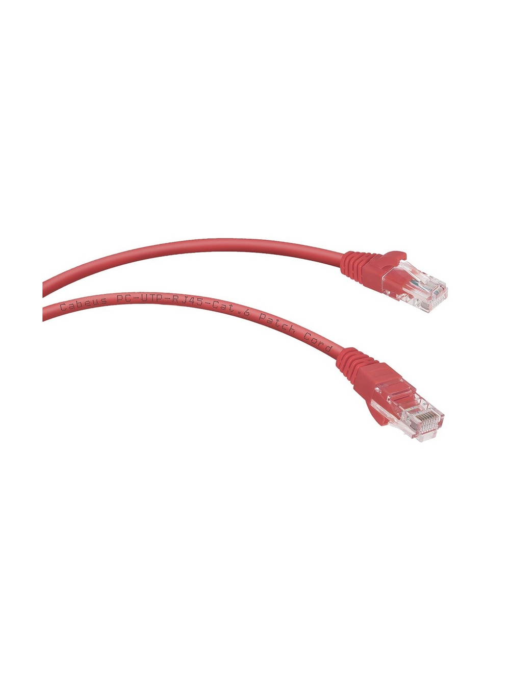 Cabeus PC-UTP-RJ45-Cat.6-5m-RD-LSZH Патч-корд U/UTP, категория 6, 2xRJ45/8p8c, неэкранированный, красный, LSZH, 5м