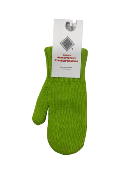 Варежки детские ДВ414-12Н зеленый неон