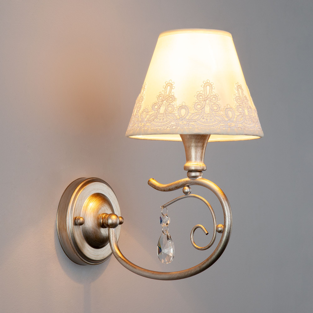 Настенный светильник Eurosvet Incanto 60069/1 серебро