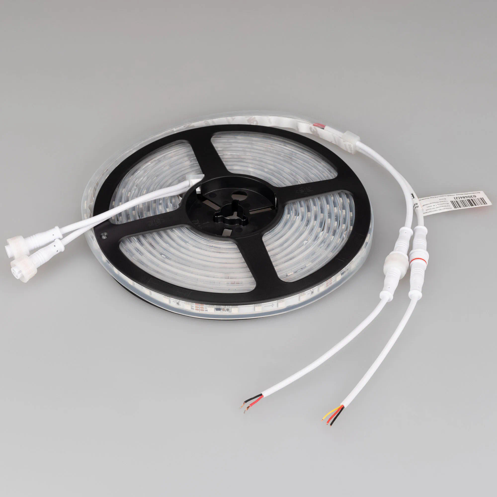 Светодиодная лента герметичная SPI-P-F72-11mm 24V RGB-PX6 (14.4 W/m, IP66, 3535, 5m) (Arlight, бегущий огонь) 030484(2)