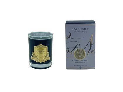 Свеча ароматическая CHAMPAGNE ROSEСвеча Cote Noire Черный / Золотой