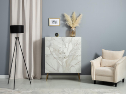 Флоу комод 16.329 Кашемир / Белый