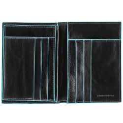 Кошелек Piquadro Blue Square черный телячья кожа (PU1129B2/N)
