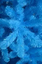 Искусственная голубая елка «Зимний рассвет» (пвх) 120 см / 1,2 м