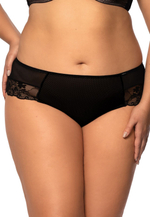 Трусики-бразилиана Estera из фактурной эластичной сетки (Размер: L) (Цвет: черный)