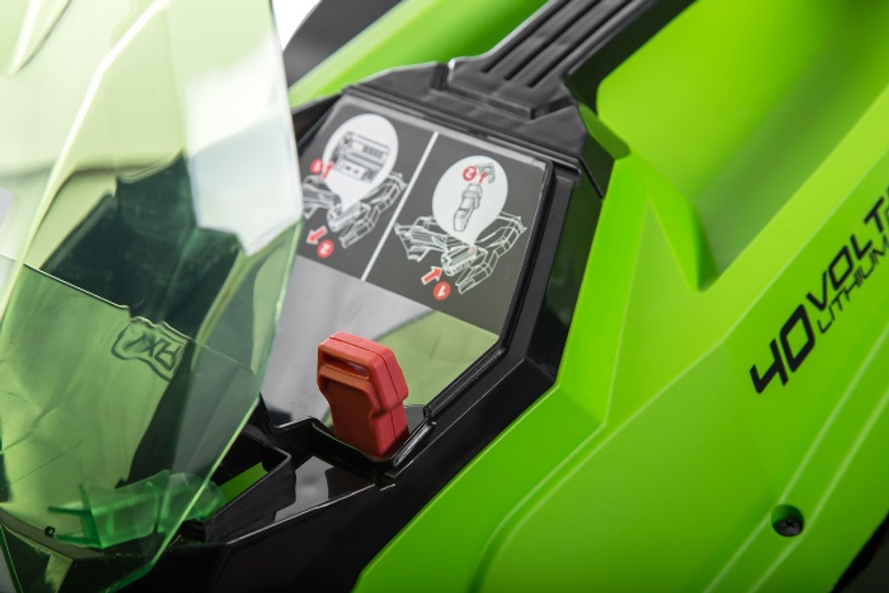 Газонокосилка Greenworks G40LM35 40V (35 см) аккумуляторная -  АКБ 2 А/Ч зарядка G40UCM2M / 40V 2A