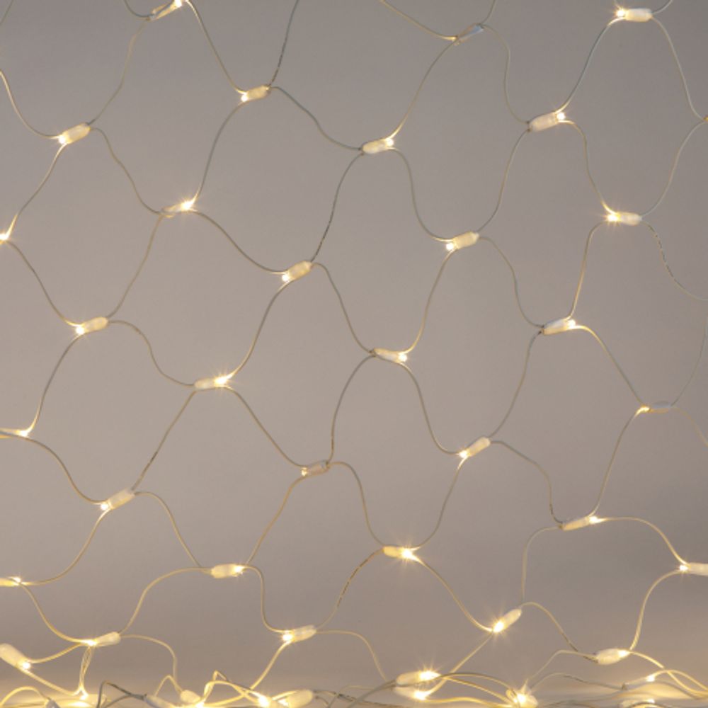 Гирлянда ЭРА ERAPS-SK2 светодиодная новогодняя сеть 1,5x2 м тёплый белый свет 150 LED