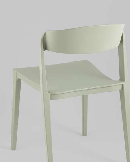 Стул Moris пластик серо-зеленый