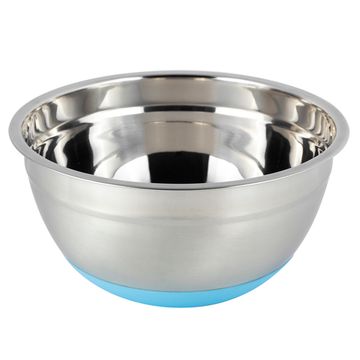 Миска 20х10 см. из нержавеющей стали Kamille КМ-4347 c силиконовым дном