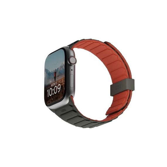 Ремешок силиконовый UAG Pathfinder Silicone для Apple Watch 49/45/44/42 мм (Olive/Rust) (194161117291)