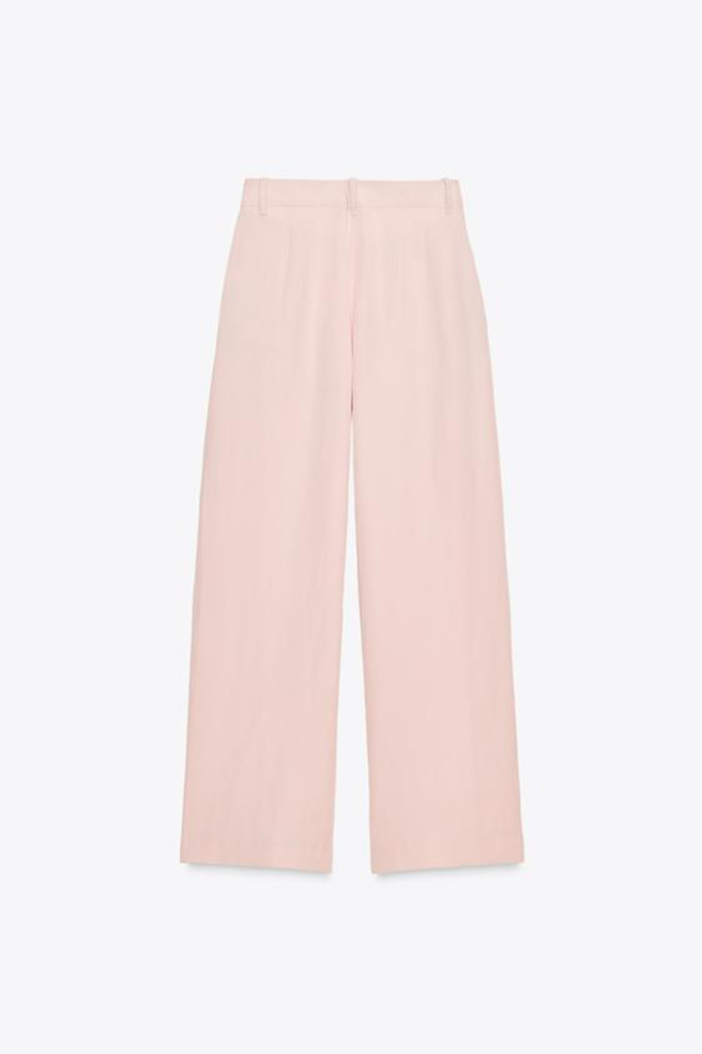 ZARA ШИРОКИЕ БРЮКИ С ЗАЩИПАМИ, РОЗОВЫЙ