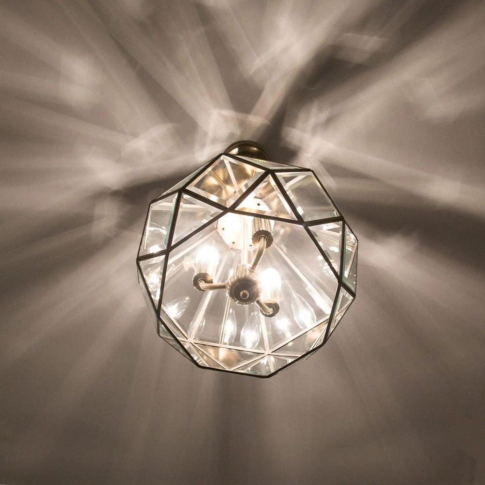 Citilux Витра-1 CL442130 Люстра подвесная витражная Бронза