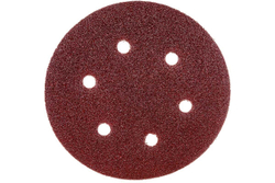 Круг шлифовальный СТАНДАРТ (5 шт; 150 мм; 6 отв; Р40) Зубр 35350-150-040