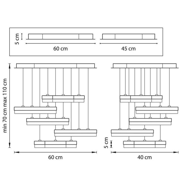 Подвесная светодиодная люстра Lightstar Unitario 763436