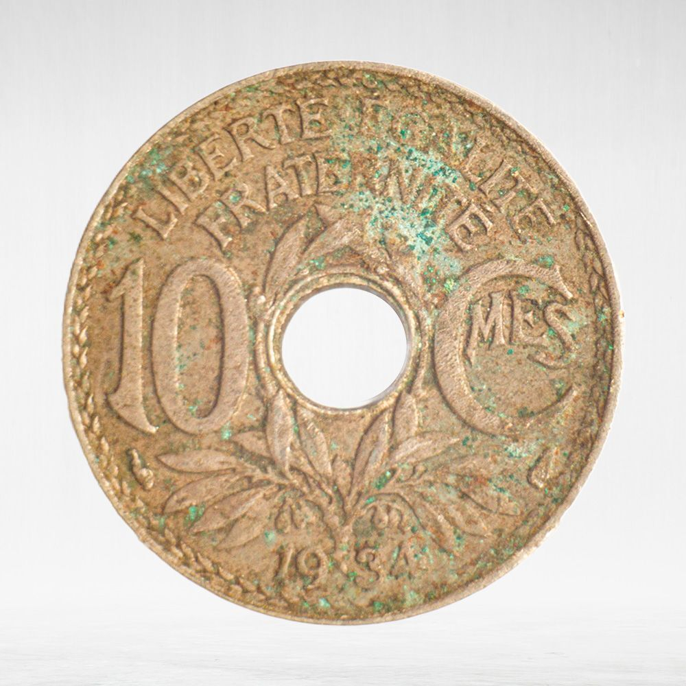 France, 10 Centimes 1934, F