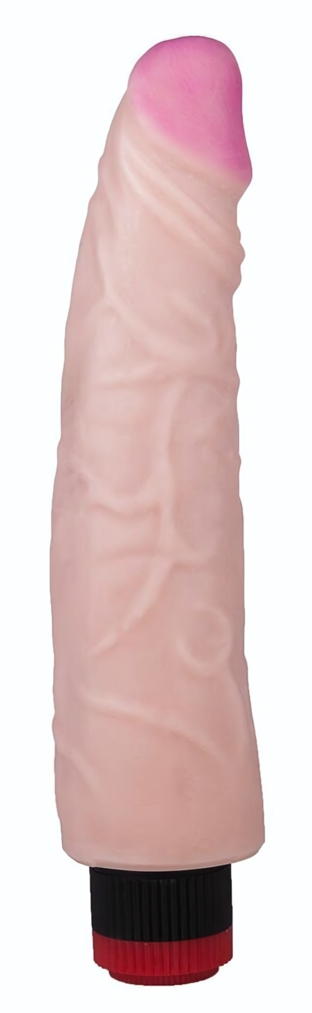 Большой реалистичный вибратор без мошонки - 24,5 см. (Цвет: телесный)