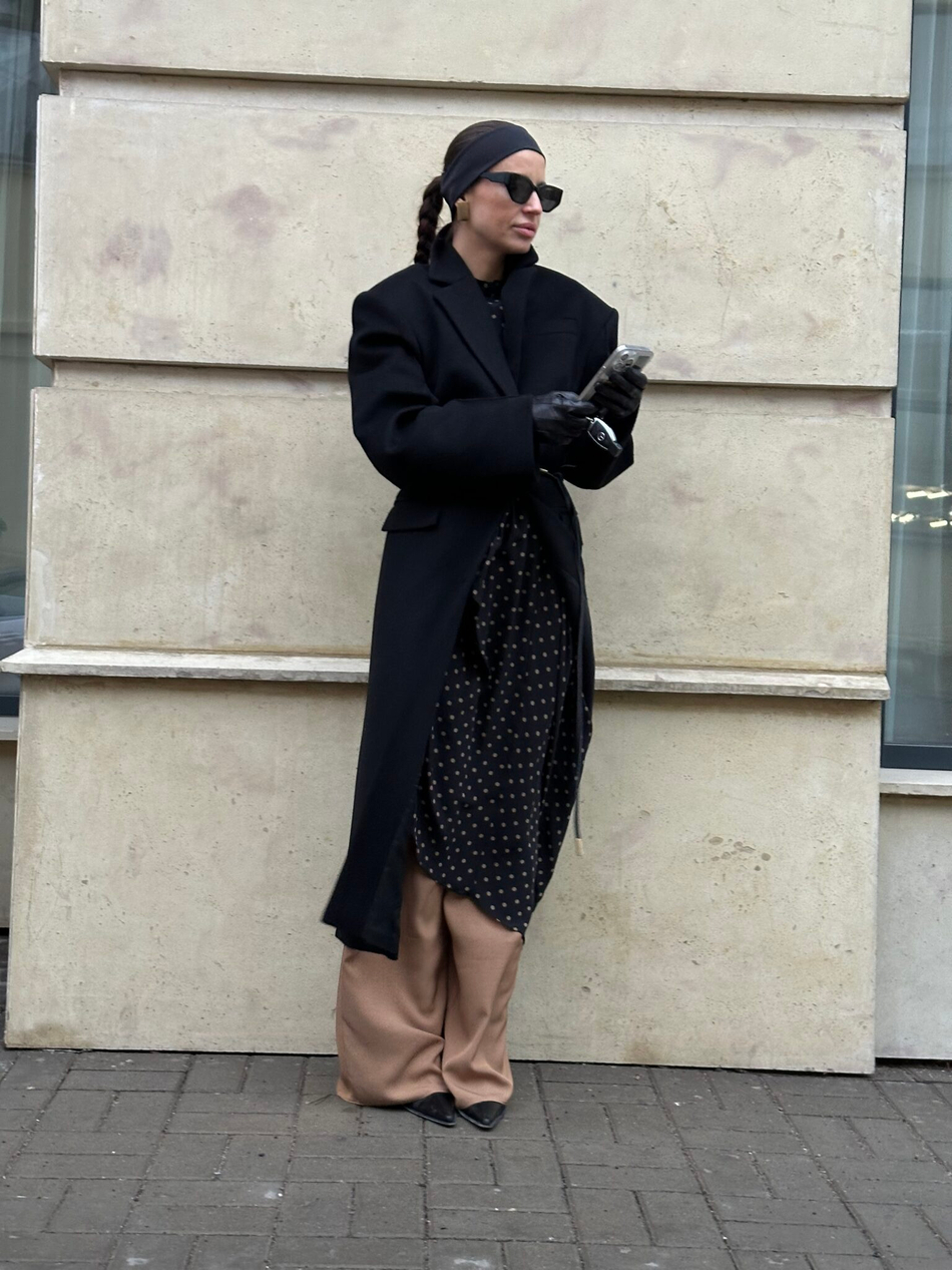 Пальто Gigi Black из кашемира