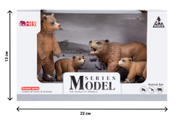 Игровой набор Masai Mara семья медведей, серия Мир диких животных