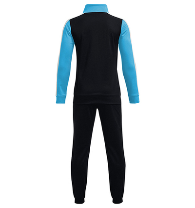 Костюм теннисный Under Armour Boys' UA Knit Colorblock Track Suit - black/turquoise