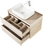 Тумба под раковину BelBagno Kraft 80 KRAFT-800-2C-SO-RGB подвесная Rovere Galifax Bianco