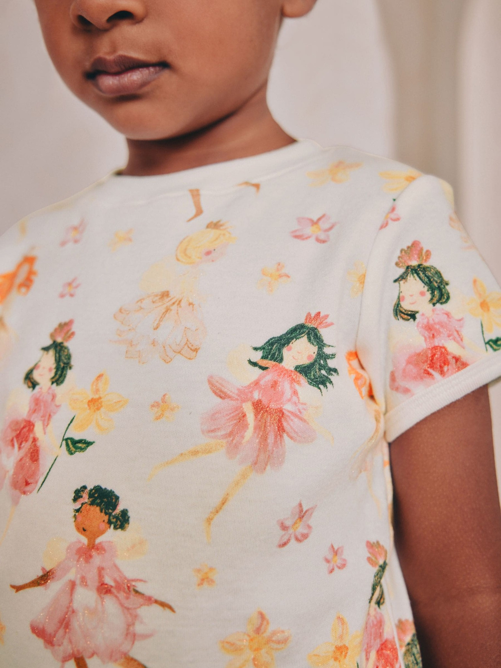 Пижама для девочки Next AF7-070, 3 шт., Бежевый, Розовый