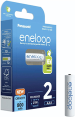 Аккумулятор Panasonic Eneloop BK-4MCDE/2BE 800 mAh 2шт AAA