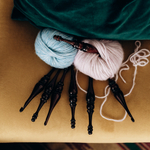 Набор Крючков для вязания из древесины сибирского кедра (7 шт. 4-10 мм) KN18