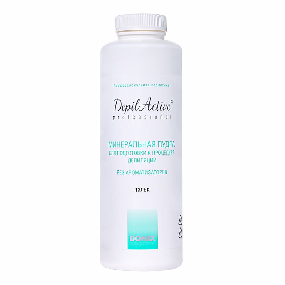 Минеральная пудра (тальк) для депиляции Domix, 270 гр