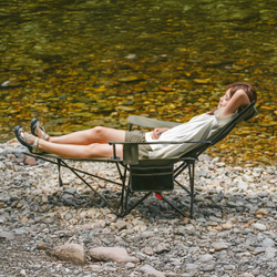 Кресло туристическое Naturehike Nightfall T05, 147х78,5х82 / 89 см, складное, до 150 кг. зеленое