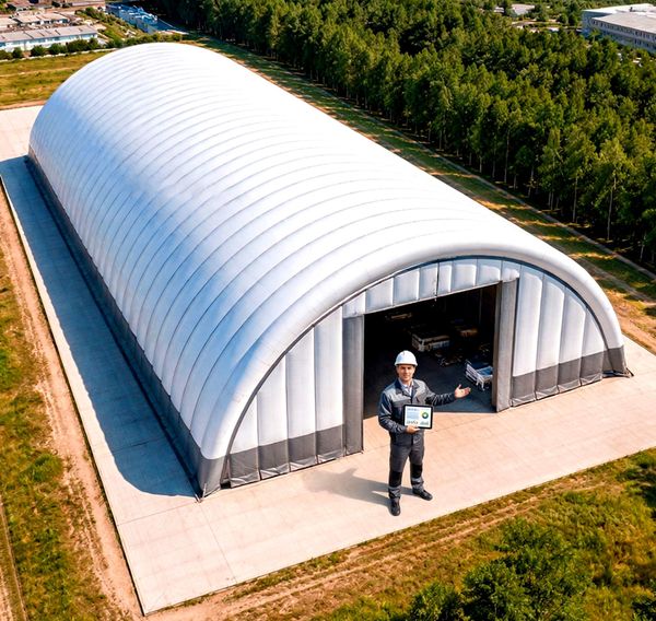Подберём надувной арочный ангар точно под ваши задачи