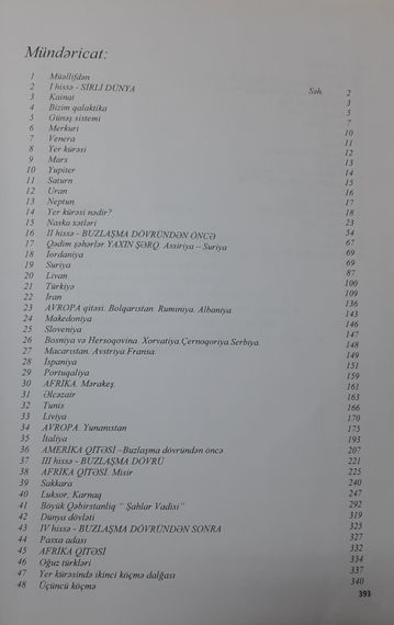 Dünyanın sirli tarixi