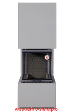 Камин РОДОС 900 ГРАФИТ, шамот черный