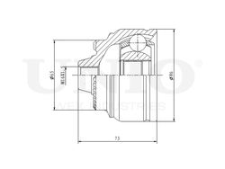 ШРУС внешний UNIO CVJ-20312