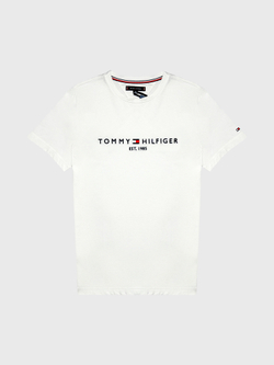 Футболка Tommy Hilfiger Organic Cotton Tommy Logo Snow White