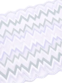 03-241 Кружево эластичное 23 см, WV, белый/мята/лаванда