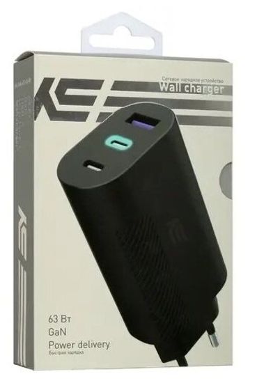 Сетевое зарядное устройство KEYRON WHC-GaN-A2C-63 черный