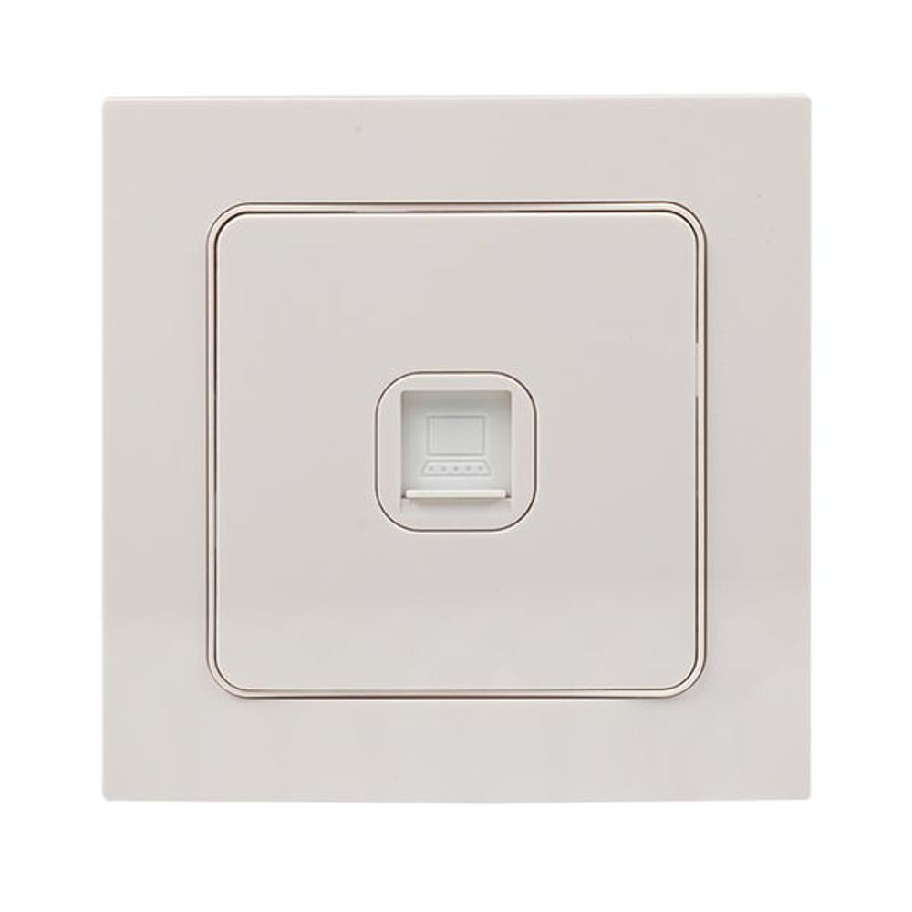 Стокгольм Механизм Розетки RJ-45 1-местной белый EKF