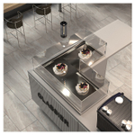 Встраиваемая угловая кондитерская витрина Finist Glassier GС-14/6/3