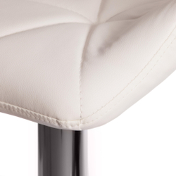 Стул барный BIAGGIO (mod. KY717) металл/экокожа, 44*50*83-103 см, белый/хром (Комплект из 2 шт.)