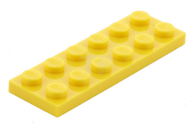 Lego Плитка 2x6 (желтая) 379524