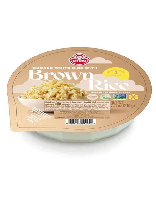 Рис корейский готовый Оттоги с коричневым рисом 210 г
