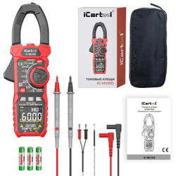 Токовые клещи постоянного/переменного тока 1000A iCartool IC-M210D