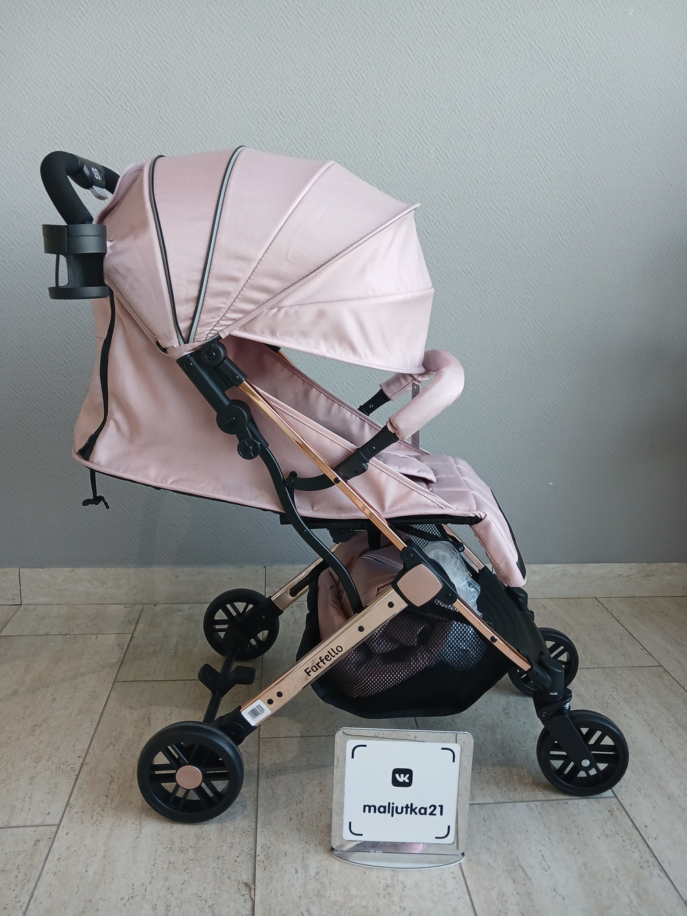 Kоляска детская прогулочная Farfello Comfy Go Comfort (Rose Chrome/Розовый CG-412)