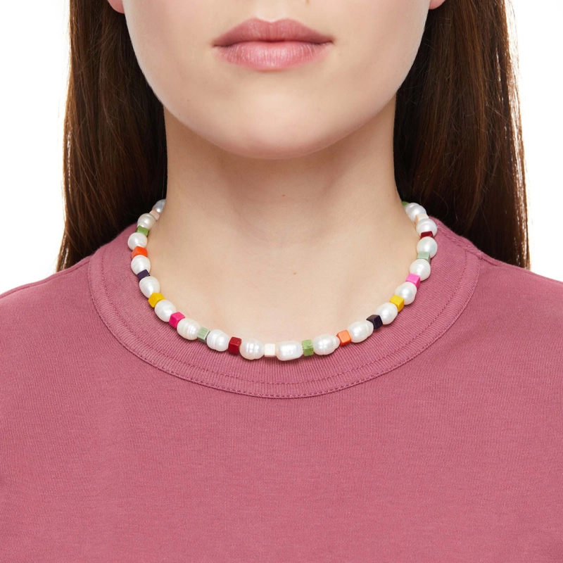 Колье Жемчуг с Бусинами