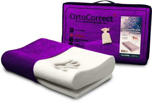 Подушка Lavanda Classic M ORTOCORRECT 58х37х9/11(11/13)