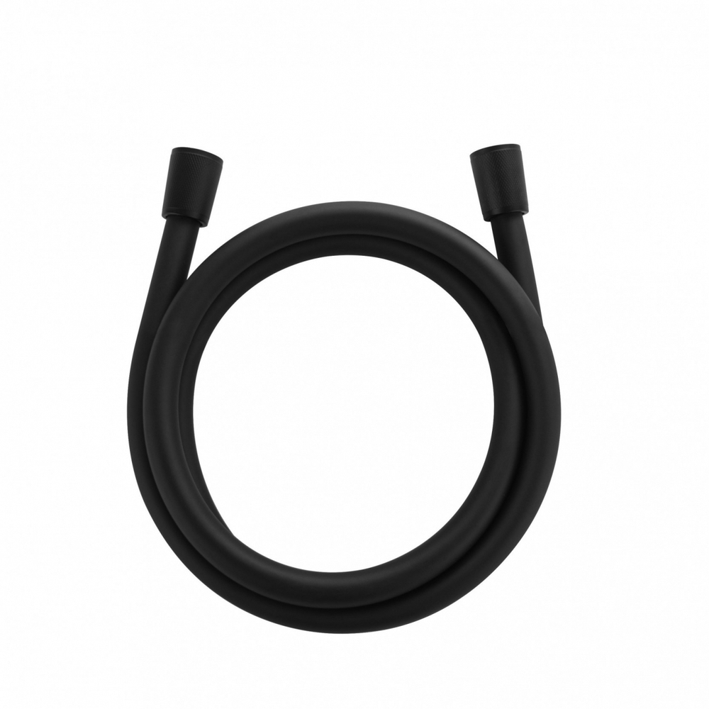 Шланг для душа в силиконовой оплётке 1500 мм WONZON & WOGHAND, Черный матовый (WW-88RG01-1500-MB)