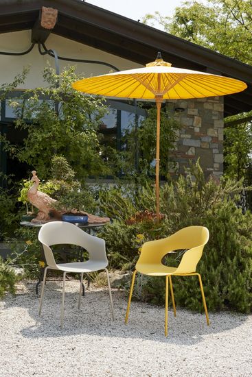 Кресло пластиковое желтое Lady B Италия