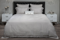 Постельное белье 1.5 спальное Garda Decor Гарда серое